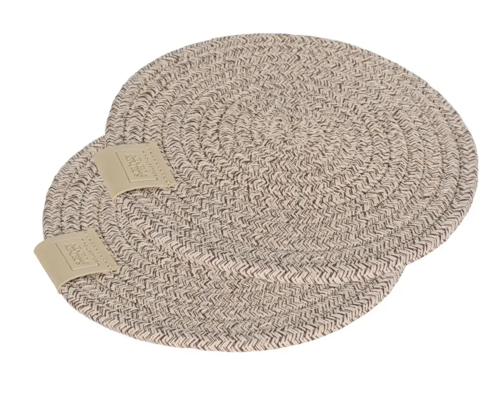 Topfuntersetzer Mod. SVEA 2er, beige, Kunststoff, Ø20x1 cmrutschfest und hitzebeständig Wochenendangebot