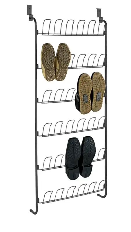 Türregal für Schuhe Schwarzfür 18 Paar Saisonangebot