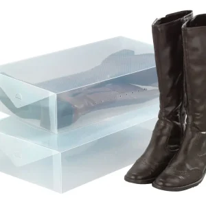 Aufbewahrungsbox für Stiefel, 2er Settransparent Expressversand