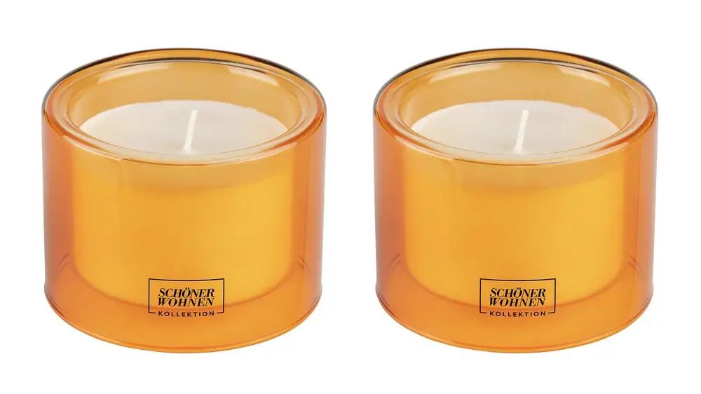 SCHÖNER WOHNEN-KOLLEKTION Duftkerze Mod. Vanilla M, 2er SetBrenndauer je 30 - 40 Stunden Top-Seller