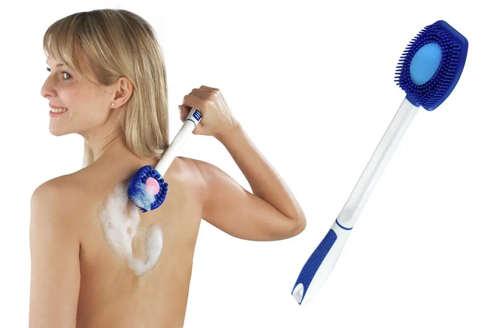 Silikon Wellness-Bürste 3in1mit zwei Schwamm-Einsätzen Top-Preis