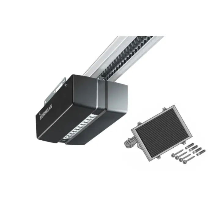 Hörmann Solar-Garagentorantrieb ProMatic mit Solarmodul und Akku, WM-Aktion bis Monatsende Billig