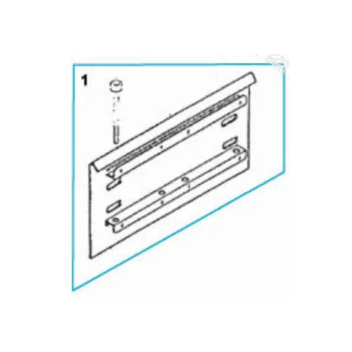 1 - Grundplatte mit Schrauben für Normstahl Universal 400 Drehtorantrieb Bestpreis