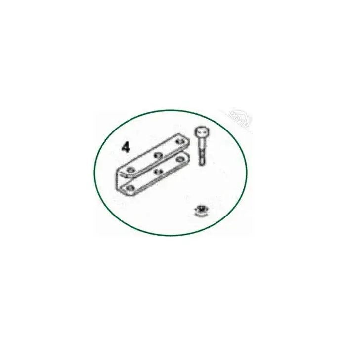 Sofort Bestellen 4 - Torbefestigungsbügelset für Normstahl Universal 400 Drehtorantrieb