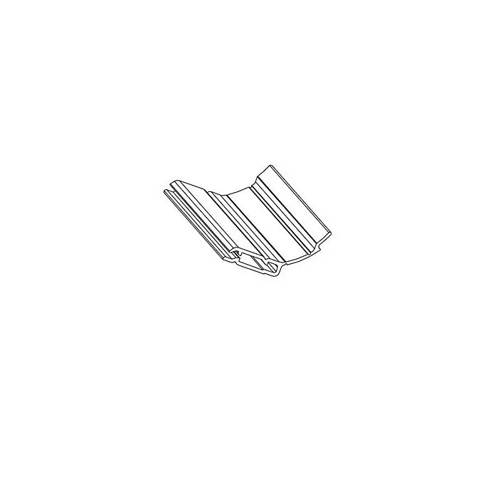 6 - Zargendichtung, Länge 2965mm für Normstahl Deckensektionaltor G60 ab Baujahr 02/2007 und G30 von Baujahr 08/2003 bis 01/2007 Markenware