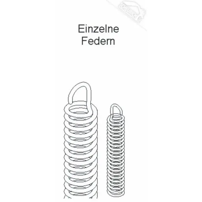 Normstahl Zugfeder für Schwingtor SWT 1 Stck. Neu
