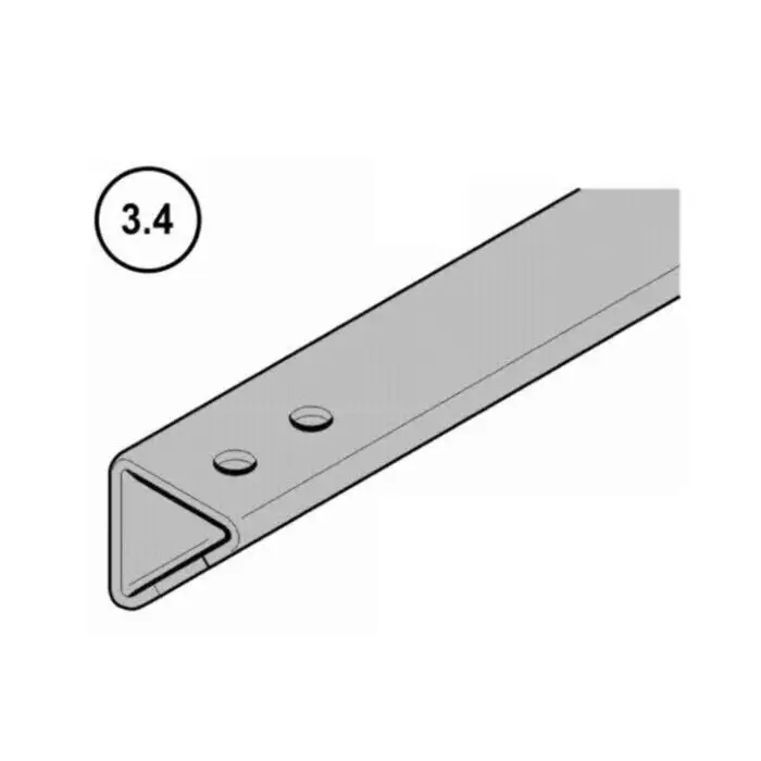 Echt 3.4 - Hörmann Unterer Anschlagwinkel N80/F80/EcoStar/Schlupftür-Tor verzinkt, ab Serien-Nr. 87265