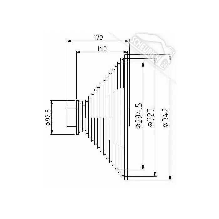 Markenprodukt Teckentrup Seiltrommel M340-8500mm VL rechts oder links 1 Zoll Welle Seiltrommel M340-8534mm VL rechts oder links 1-1/4 Zoll Welle für SW, SW 40, SW 80, SLW