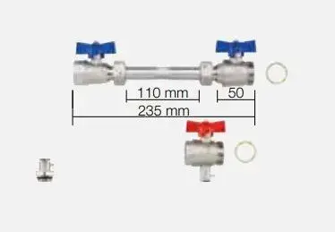 Schlüter Bekotec Therm PW Platzhalter-Set für Wärmemengenzähler horizontal Kostenloser Rückversand
