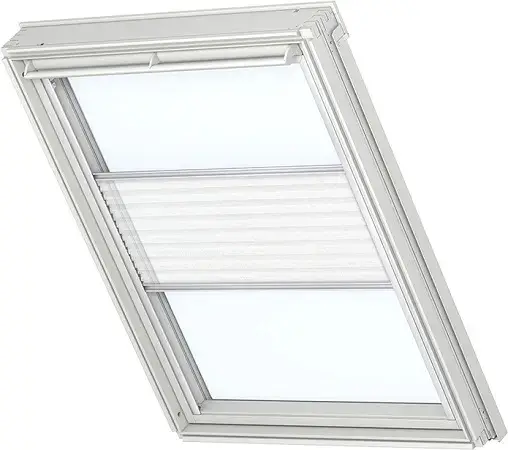 Velux FML 1016 Elektro Plissee Kunstoff-u.Holzfenster Uni weiß Kracherpreis