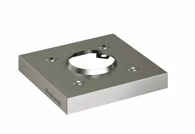 Neuheit Schiedel SIH 14-L Edelstahl-Abdeckplatte 11,5 cm Überstand