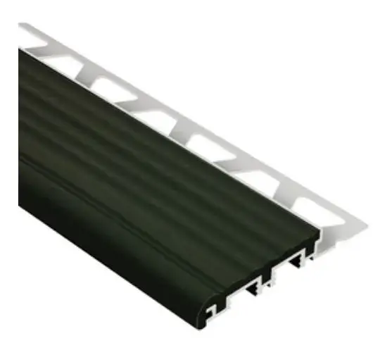 Schlüter Trep B Alu Treppenprofil breit 1,5 m graphitschwarz 52 mm breit Abverkauf