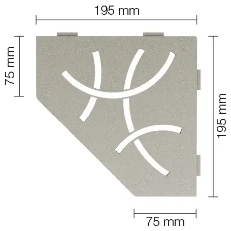 Letzte Chance Schlüter Shelf E S2 Ablage Curve