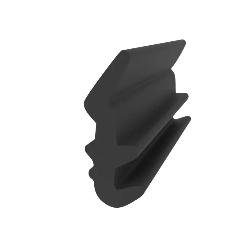 Anschlagdichtung mit Lippe und profiliertem Fuß | 13 mm Höhe | Farbe: schwarz Wochenendangebot