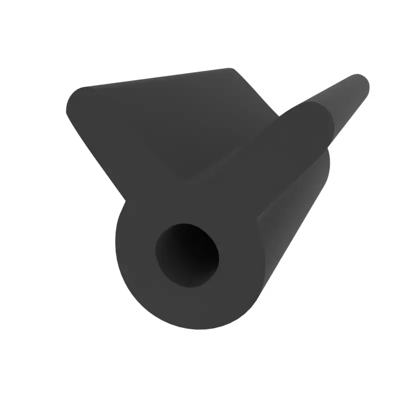 Angebot Anschlagdichtung mit Lippe und profiliertem Fuß | 6 mm Höhe | Farbe: schwarz