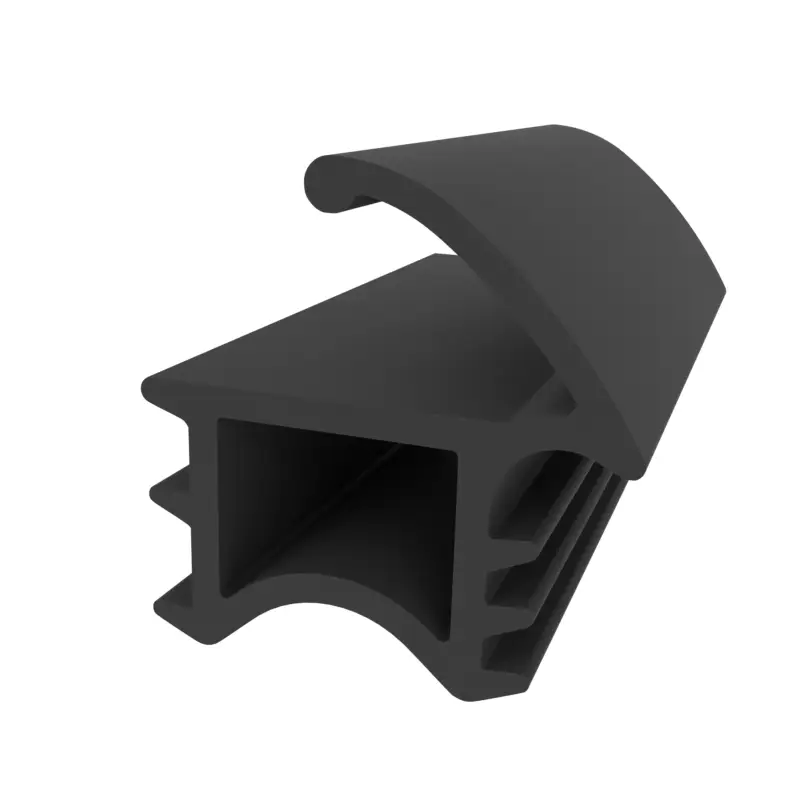 Echt Stahlzargendichtung für Metallzargen | 19 mm Höhe | Farbe: schwarz