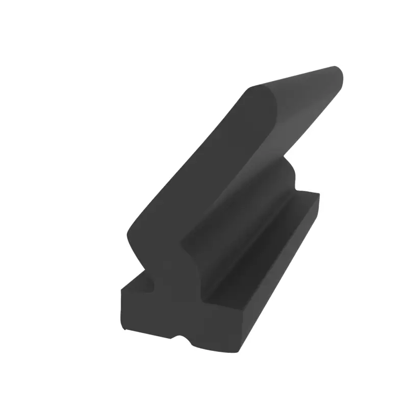 Schneller Versand Anschlagdichtung mit Lippe und Fuß | 5,5 mm Breite | Farbe: schwarz
