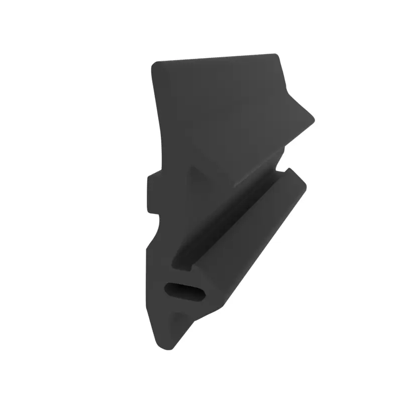 Billig Anschlagdichtung für Fenstern mit seitlichem Anschlag | 6 mm Breite | Farbe: schwarz