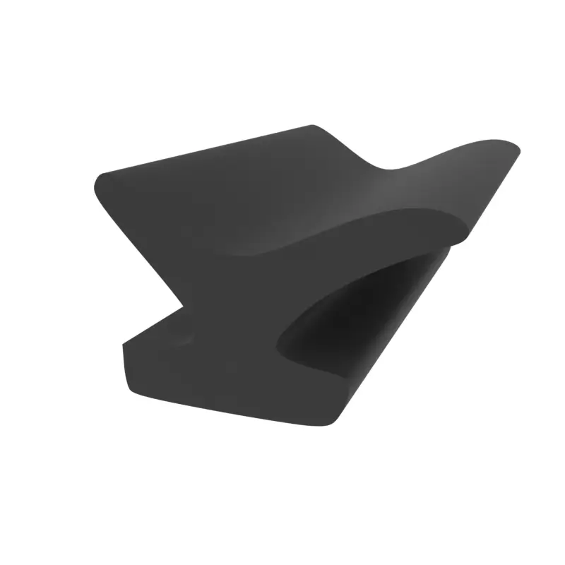 Anschlagdichtung mit Lippe und profiliertem Fuß | 5 mm Höhe | Farbe: schwarz Preiswert