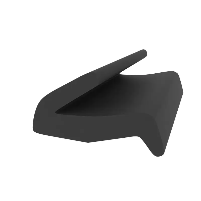 Anschlagdichtung mit Lippe und glattem Fuß | 11 mm Breite | Farbe: schwarz Angebot