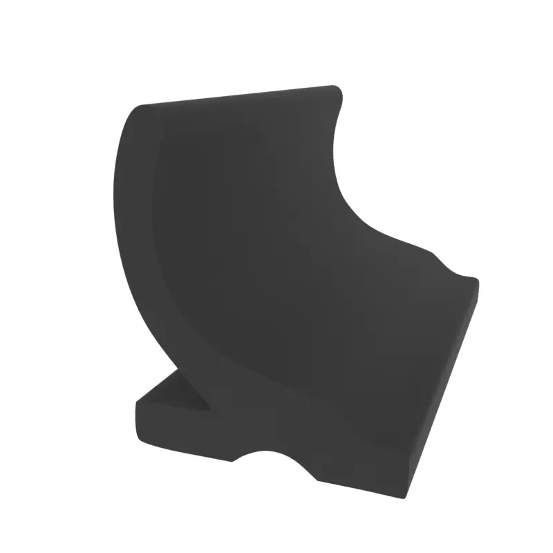 Anschlagdichtung mit Lippe und glattem Fuß | 10 mm Breite | Farbe: schwarz Solange Der Vorrat Reicht