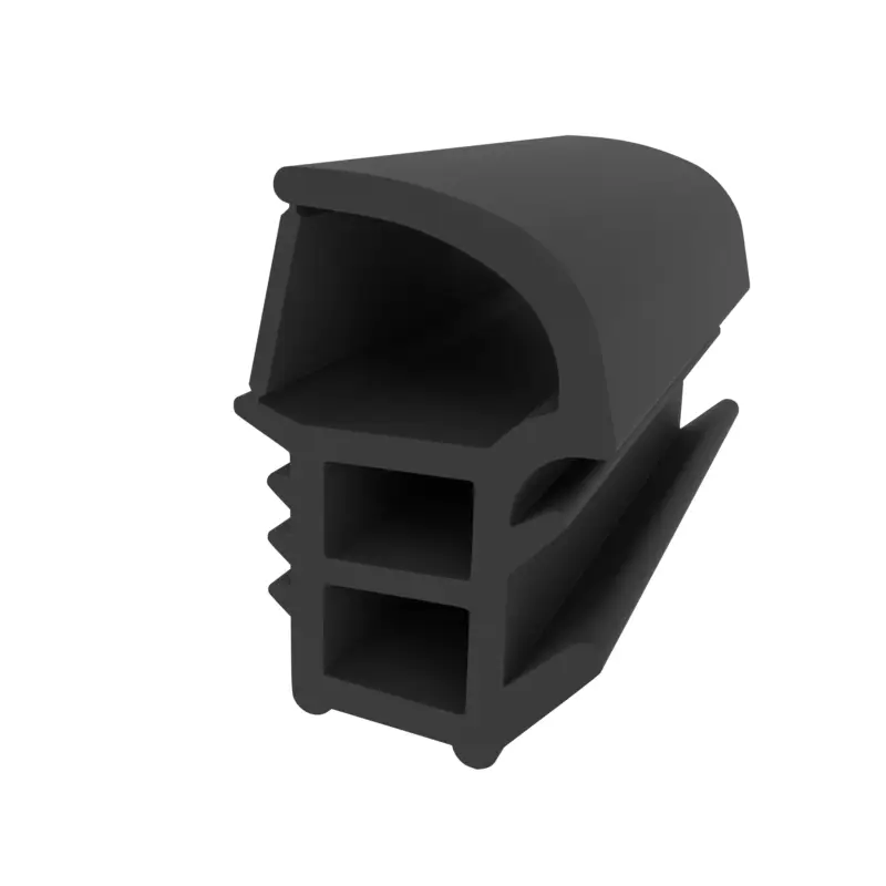 Günstig Stahlzargendichtung für Metalltüren | 22 mm Höhe | Farbe: schwarz