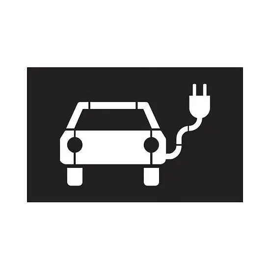 Ausverkauf Kunststoff-Sprühschablone - Parkplatz für Elektrofahrzeuge