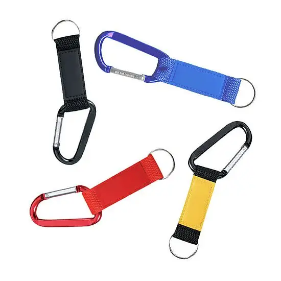 Zertifiziert Schlüsselband kurz mit Alukarabiner 80mm