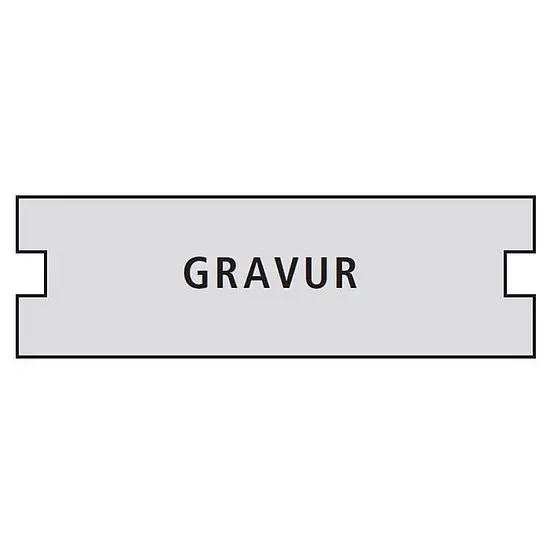 RENZ Namensschildeinlagen aus Kunststoff mit Gravur Sonderangebot
