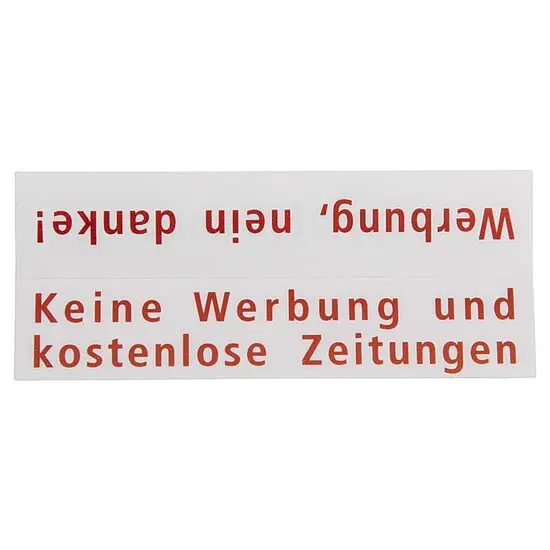 RENZ RSA2 Namensschildeinlage aus weißem Kunststoff 97-9-87252 Beliebt