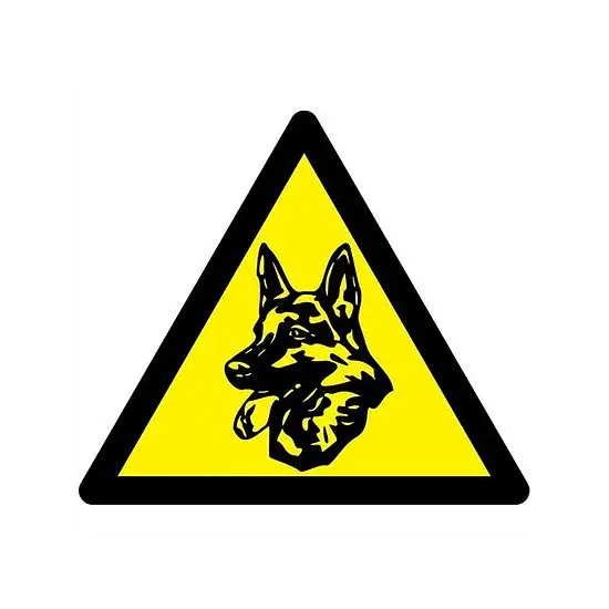 Aufkleber Wachhund 3er Packung Ausverkauf
