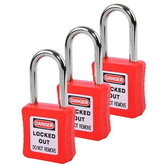 LOTOMASTER Arbeitsschutz Vorhangschloss 38 mm 3er Set Masterschlüssel Angebot