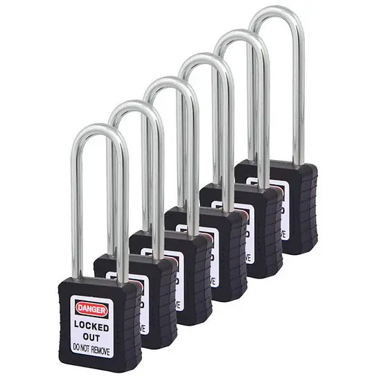 Garantierte Lieferung LOTOMASTER Arbeitsschutz Vorhangschloss 75 mm 6er Set Masterschlüssel