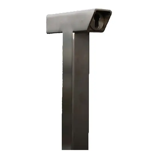 Edelstahl-Tresorsäule mit Schlüsseltresor Markenware