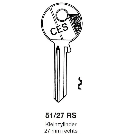 Highlight Schlüsselrohling CES 51/27 RS