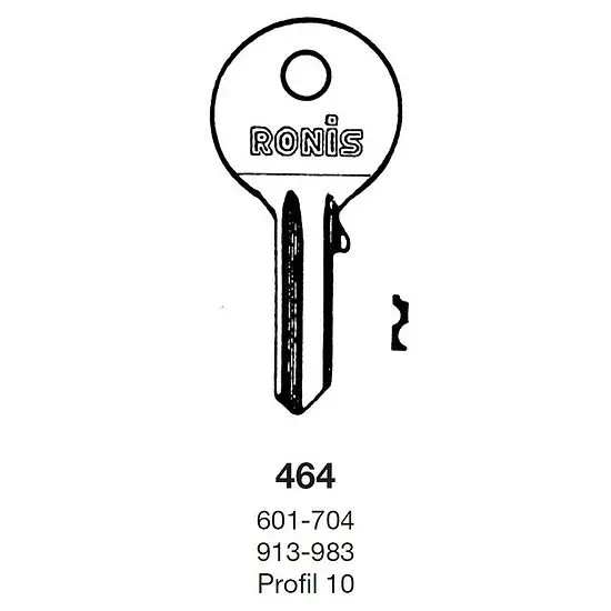 Schlüsselrohling RONIS 464 Preis Gesenkt