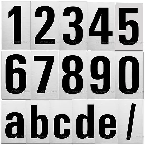 Steelox Ofform Hausnummern 1-9 a-e Wochenendangebot