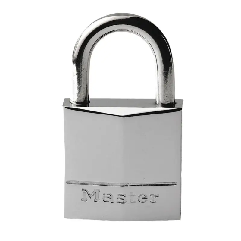 Expressversand Master Lock Vorhangschloss 639EURD aus vernickeltem Massivmessing