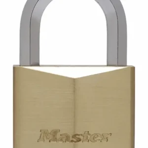 Kostenloser Versand Master Lock Vorhangschloss 1155EURD aus Massivmessing mit sechseckigem Bügel