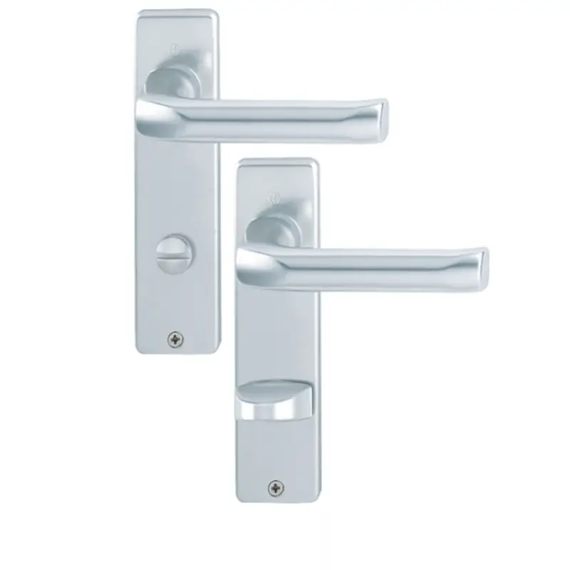 Hoppe Türdrücker London Kurzschild WC Alu F1 Türgriff Türbeschlag Klinke113P/202 Kostenloser Versand