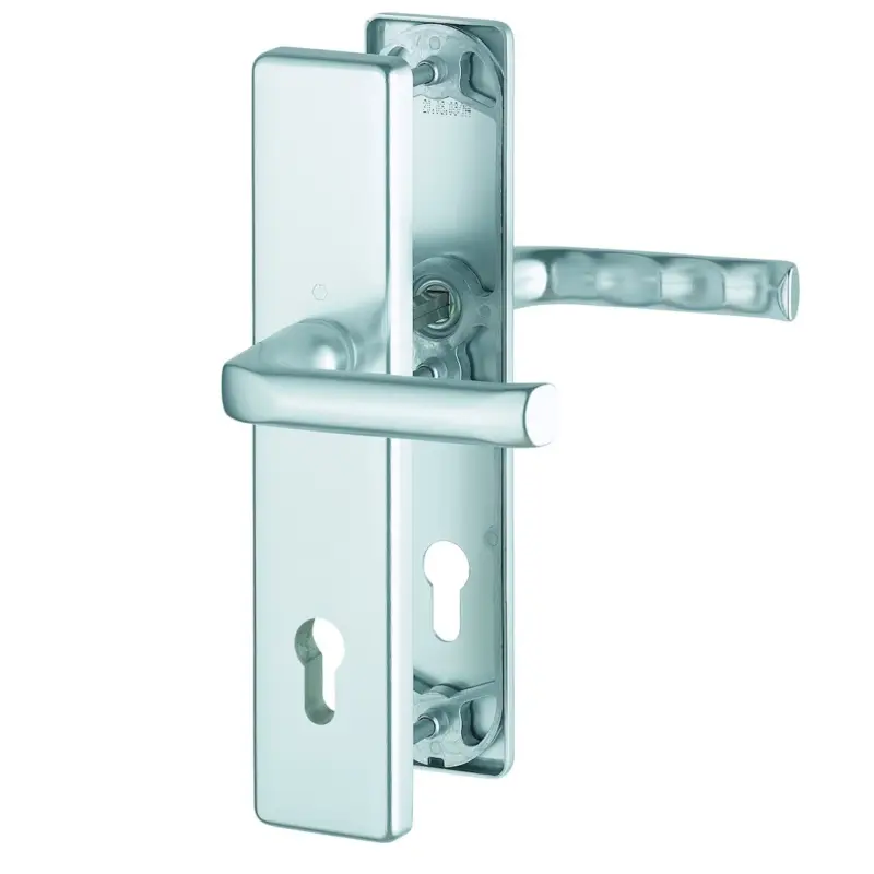Hoppe London Schutzbeschlag Sicherheitsgarnitur Alu Griff 8/72mm E113/2221A/2440 Sofort Bestellen