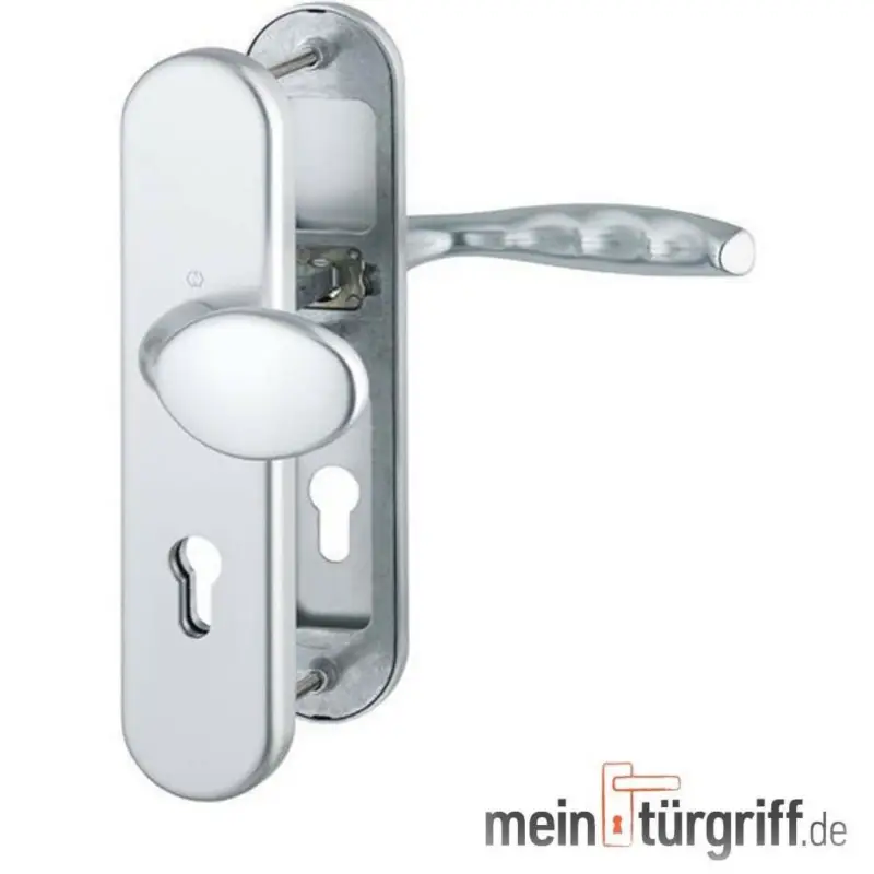 Hoppe New York Sicherheits/-Wechselgarnitur Schutzgarnitur Alu F1 PZ ES1 92mm Neuheit