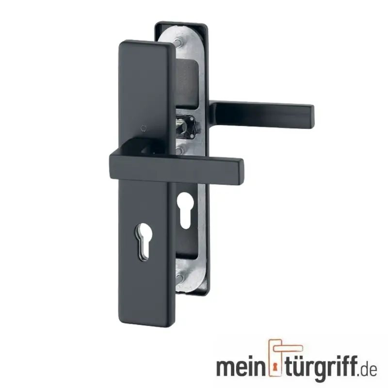 Hoppe Austin Schutzbeschlag Türgriff-/Schutzgarnitur Alu schwarz matt PZ92 mm ES1 Bestpreis
