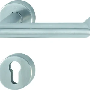 Ausverkauf HOPPE® FH Drückergarnitur mit Rosetten Rotterdam FS-E1401/42H/42HS, Edelstahl