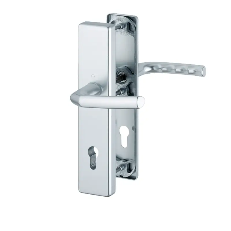 Saisonangebot Hoppe Schutzbeschlag Birmingham PZ Alu F1 1117/2222A/2440 Türgriff Klinke 92mm
