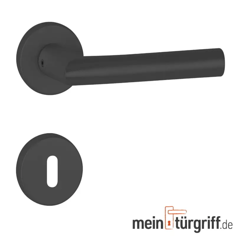 Jetzt Kaufen Hermat Türdrücker L-Form BB Basic02 schwarz matt Türgriff Drückergarnitur