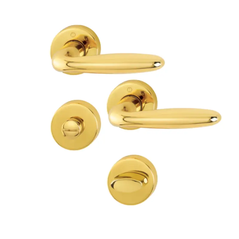 Hoppe Türdrücker Verona Rosette WC Messing F71 Türgriff Drückergarnitur Must-Have