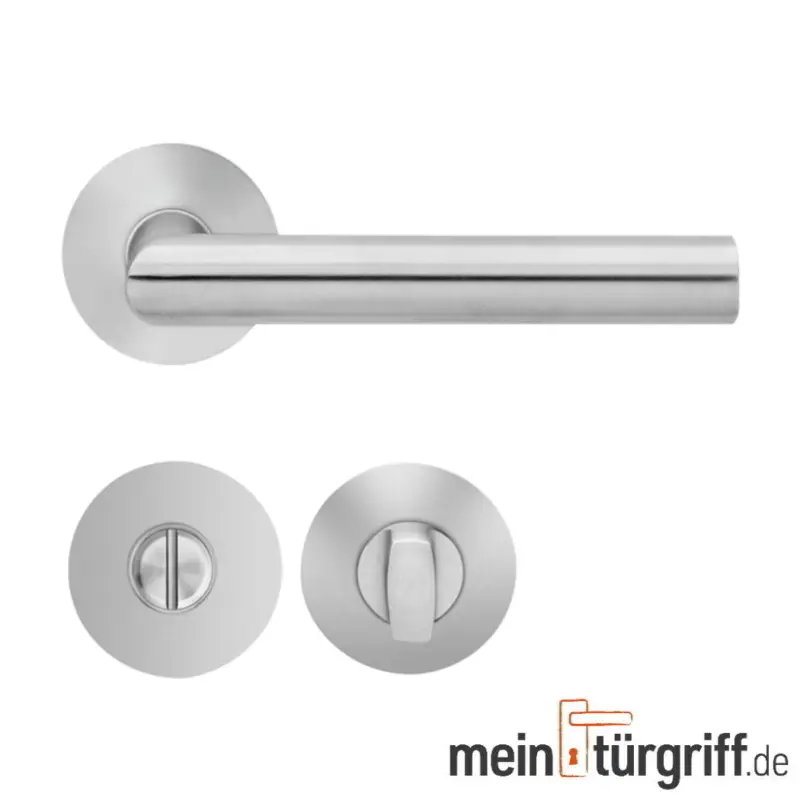 Preiswert Karcher Drückergarnitur Flachrosette Rhodos EPL28BAD71 Edelstahl matt Türdrücker