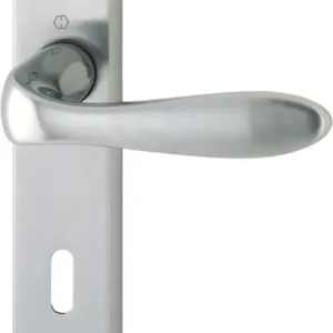 Geprüft HOPPE® Drückergarnitur mit Langschild Genova M1535/265, Messing