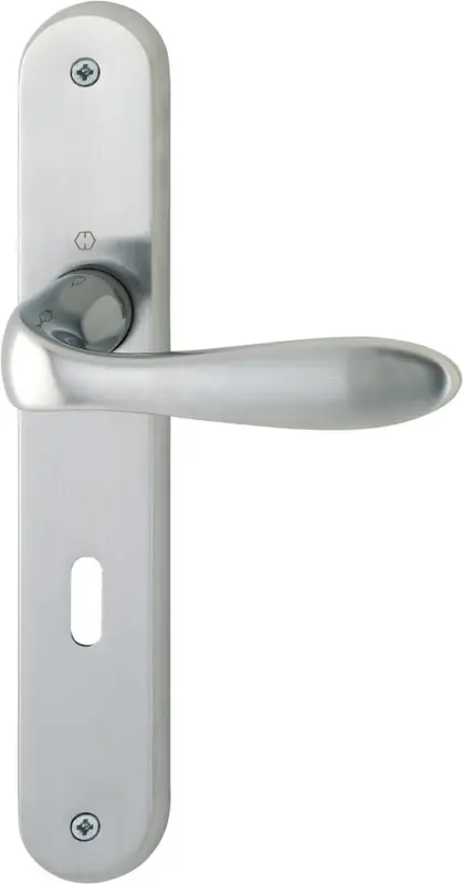 Geprüft HOPPE® Drückergarnitur mit Langschild Genova M1535/265, Messing